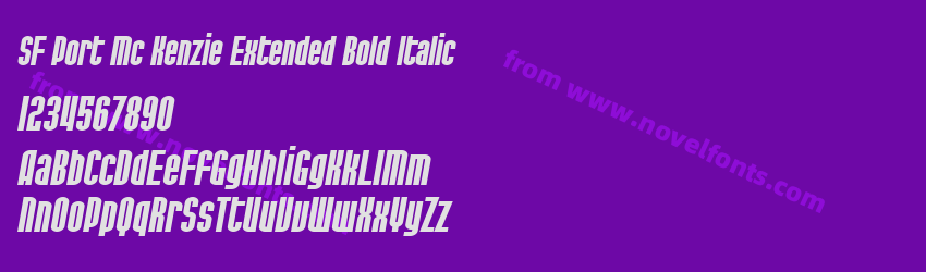 SF Port Mc Kenzie Extended Bold ItalicPreview SF Port Mc Kenzie Extended Bold ItalicPreview