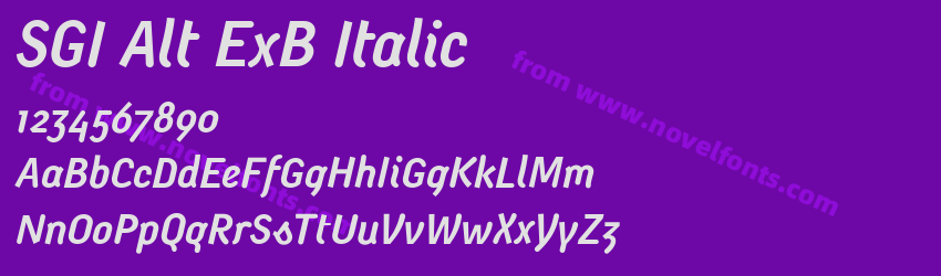 SGI Alt ExB ItalicPreview SGI Alt ExB ItalicPreview