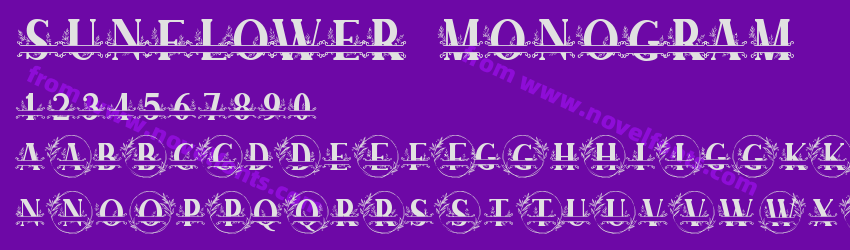 SUNFLOWER MONOGRAMPreview SUNFLOWER MONOGRAMPreview