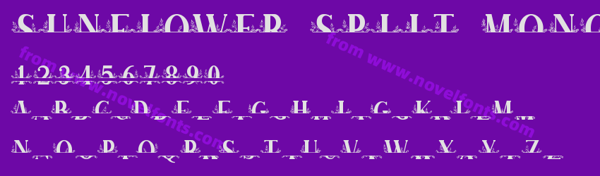 SUNFLOWER SPLIT MONOGRAMPreview SUNFLOWER SPLIT MONOGRAMPreview