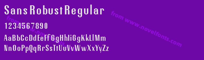 Sans Robust RegularPreview Sans Robust RegularPreview