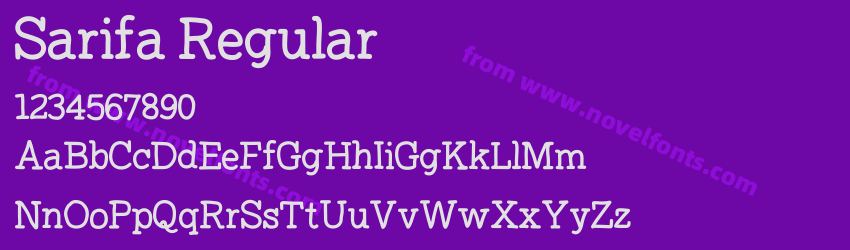 Sarifa RegularPreview Sarifa RegularPreview