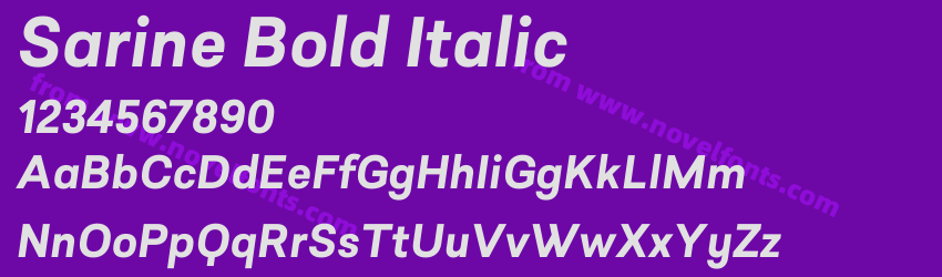 Sarine Bold ItalicPreview Sarine Bold ItalicPreview