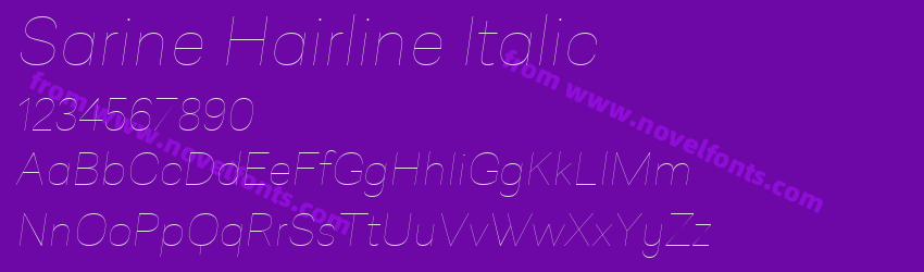 Sarine Hairline ItalicPreview Sarine Hairline ItalicPreview