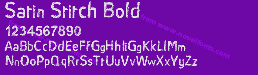 Satin Stitch BoldPreview Satin Stitch BoldPreview