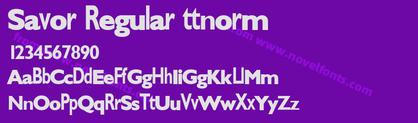 Savor Regular ttnormPreview Savor Regular ttnormPreview