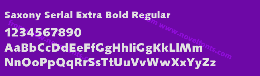 Saxony Serial Extra Bold RegularPreview Saxony Serial Extra Bold RegularPreview
