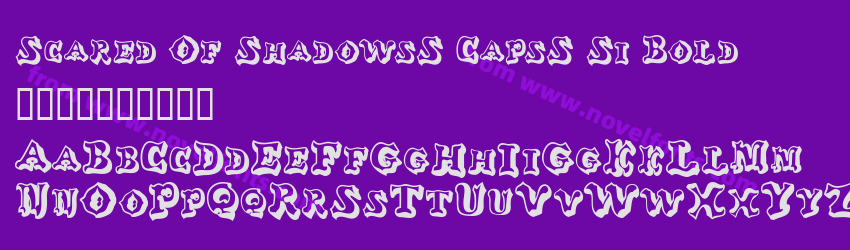 Scared Of ShadowsS CapsS Si BoldPreview
