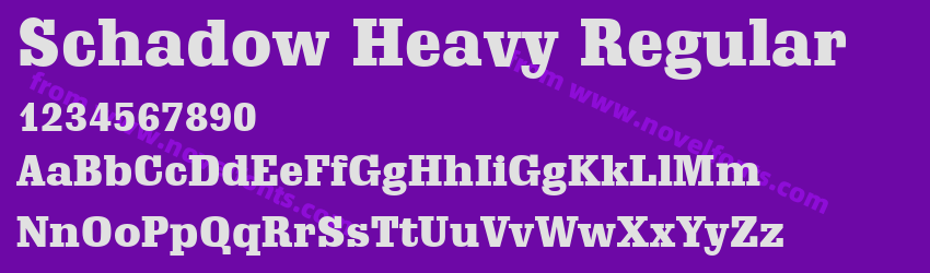 Schadow Heavy RegularPreview Schadow Heavy RegularPreview