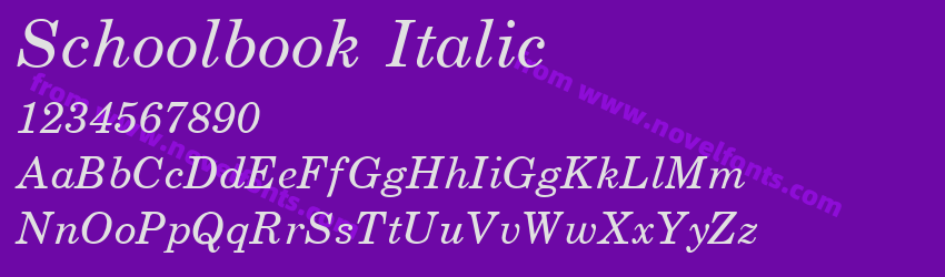 Schoolbook ItalicPreview Schoolbook ItalicPreview