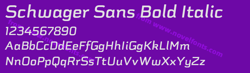 Schwager Sans Bold ItalicPreview Schwager Sans Bold ItalicPreview