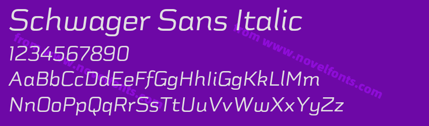 Schwager Sans ItalicPreview Schwager Sans ItalicPreview