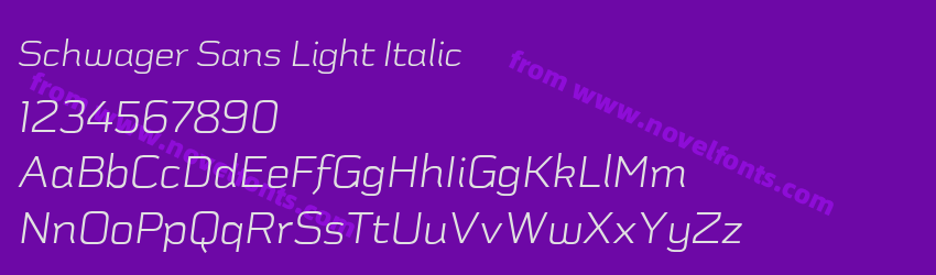 Schwager Sans Light ItalicPreview Schwager Sans Light ItalicPreview