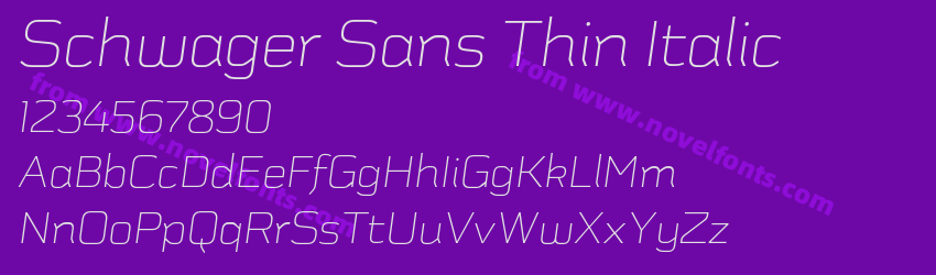 Schwager Sans Thin ItalicPreview Schwager Sans Thin ItalicPreview