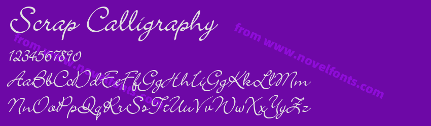 Scrap CalligraphyPreview Scrap CalligraphyPreview