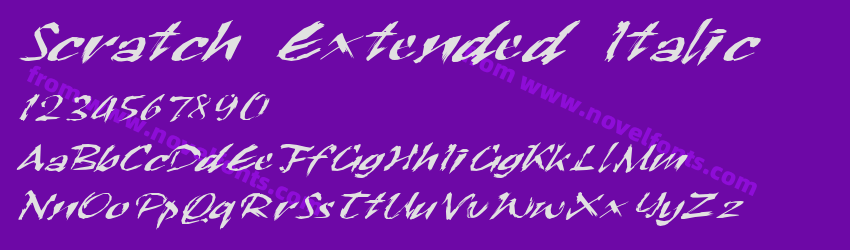 Scratch Extended ItalicPreview Scratch Extended ItalicPreview