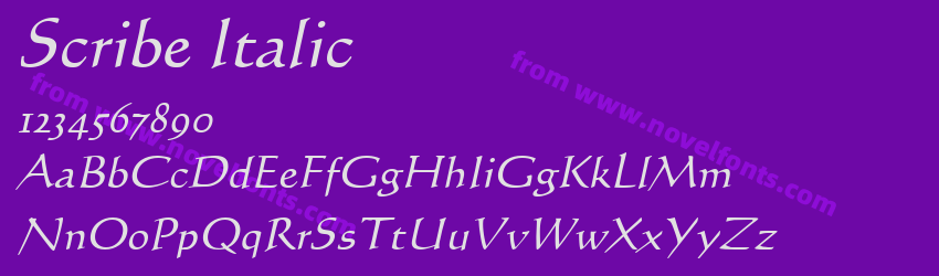 Scribe ItalicPreview Scribe ItalicPreview