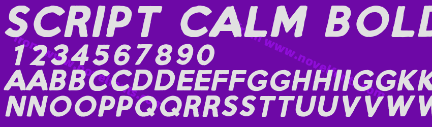 Script Calm Bold ItalicPreview Script Calm Bold ItalicPreview