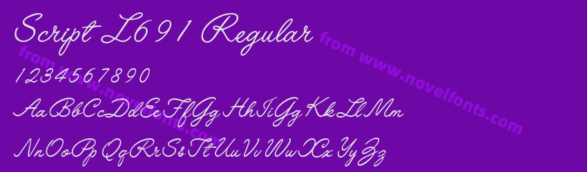 Script L691 RegularPreview Script L691 RegularPreview