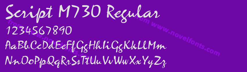 Script M730 RegularPreview Script M730 RegularPreview