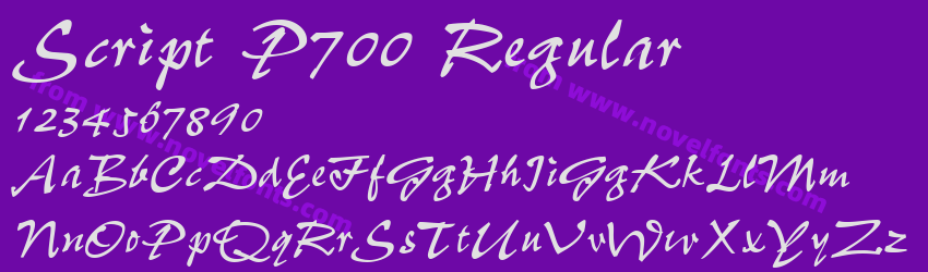Script P700 RegularPreview Script P700 RegularPreview
