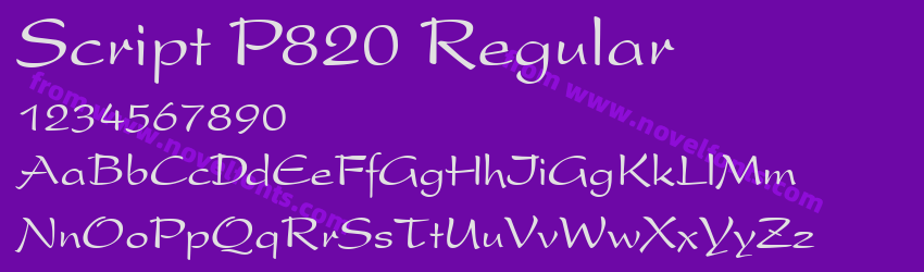 Script P820 RegularPreview Script P820 RegularPreview