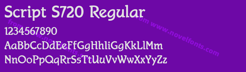 Script S720 RegularPreview Script S720 RegularPreview