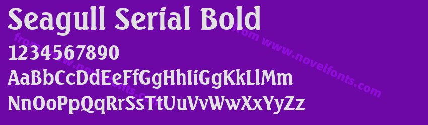 Seagull Serial BoldPreview Seagull Serial BoldPreview