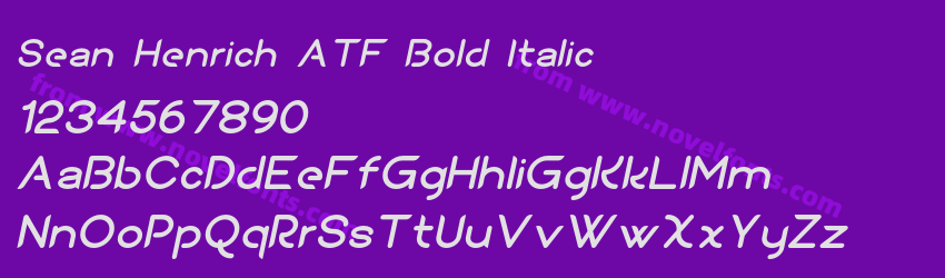 Sean Henrich ATF Bold ItalicPreview Sean Henrich ATF Bold ItalicPreview