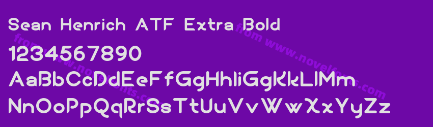 Sean Henrich ATF Extra BoldPreview Sean Henrich ATF Extra BoldPreview