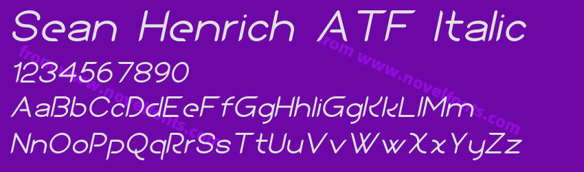 Sean Henrich ATF ItalicPreview Sean Henrich ATF ItalicPreview