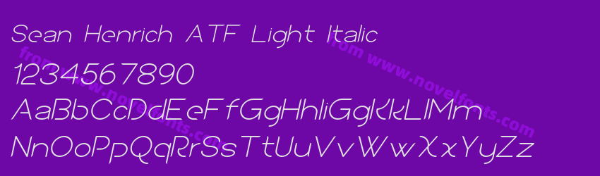 Sean Henrich ATF Light ItalicPreview