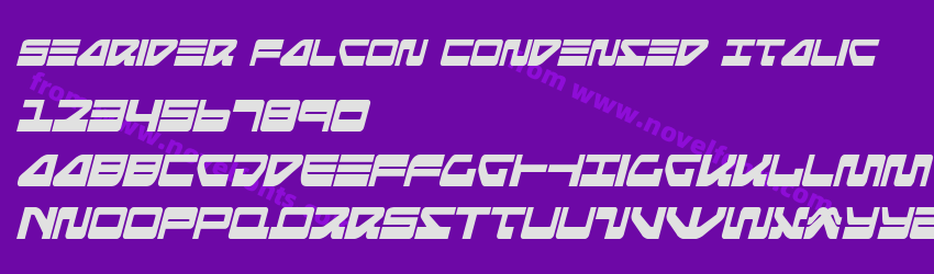 Searider Falcon Condensed ItalicPreview Searider Falcon Condensed ItalicPreview