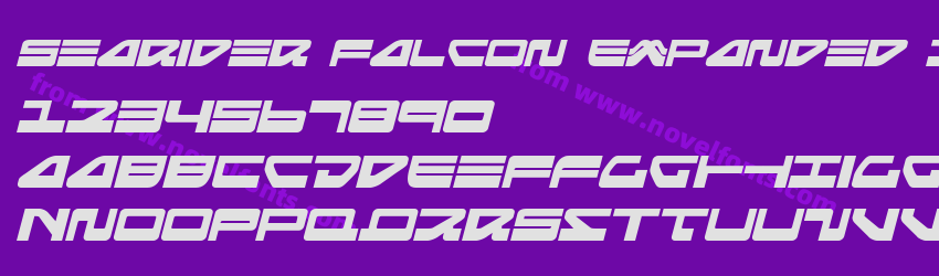 Searider Falcon Expanded ItalicPreview Searider Falcon Expanded ItalicPreview