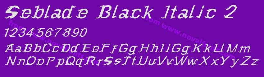 Seblade Black Italic 2Preview Seblade Black Italic 2Preview