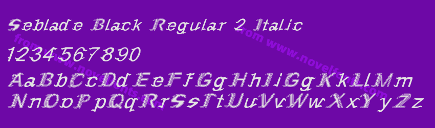 Seblade Black Regular 2 ItalicPreview Seblade Black Regular 2 ItalicPreview