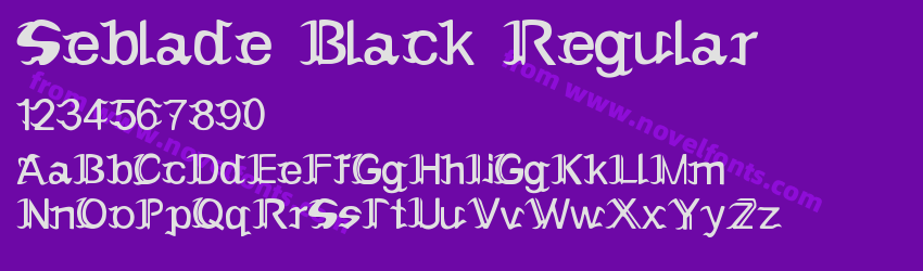 Seblade Black RegularPreview Seblade Black RegularPreview