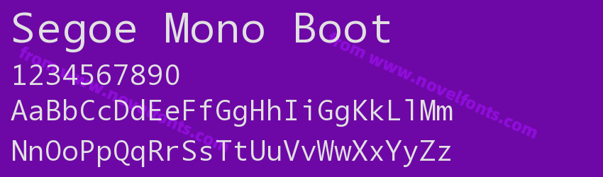 Segoe Mono BootPreview Segoe Mono BootPreview