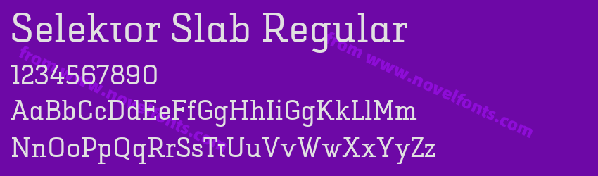 Selektor Slab RegularPreview Selektor Slab RegularPreview