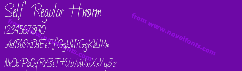 Self Regular ttnormPreview Self Regular ttnormPreview