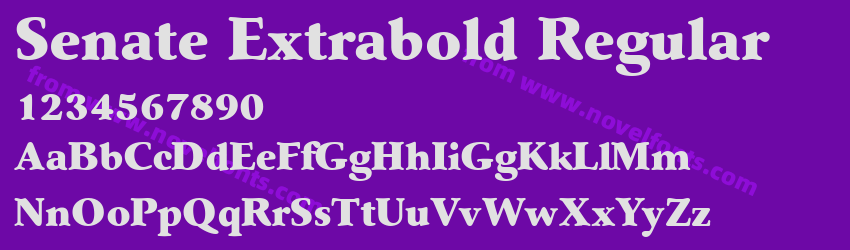 Senate Extrabold RegularPreview Senate Extrabold RegularPreview
