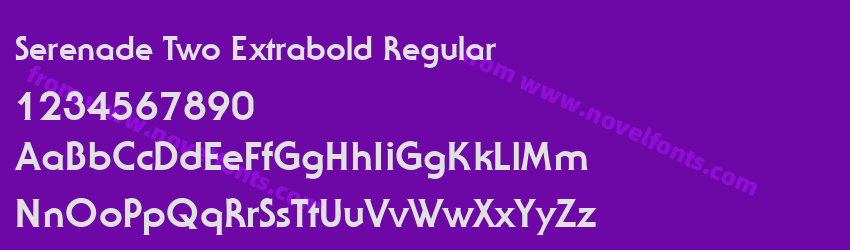 Serenade Two Extrabold RegularPreview Serenade Two Extrabold RegularPreview