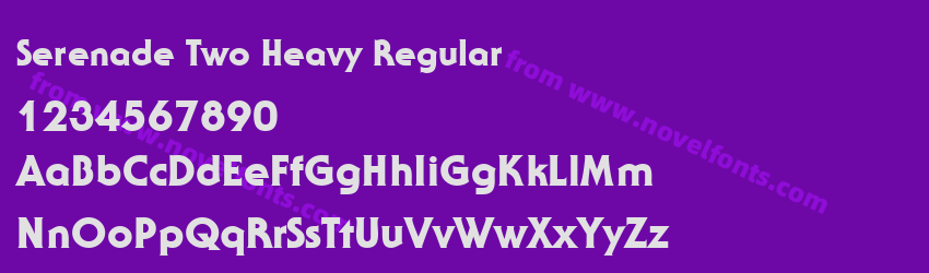 Serenade Two Heavy RegularPreview Serenade Two Heavy RegularPreview