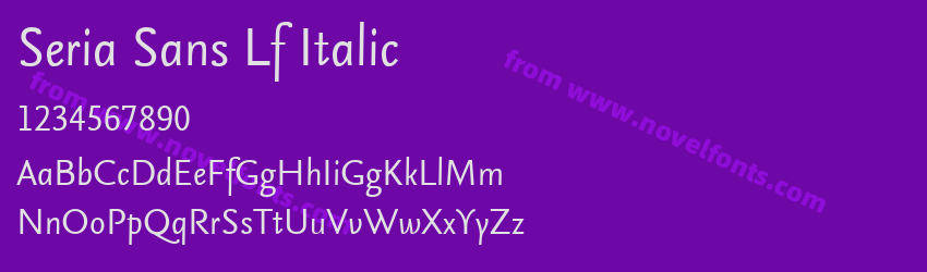 Seria Sans Lf ItalicPreview Seria Sans Lf ItalicPreview