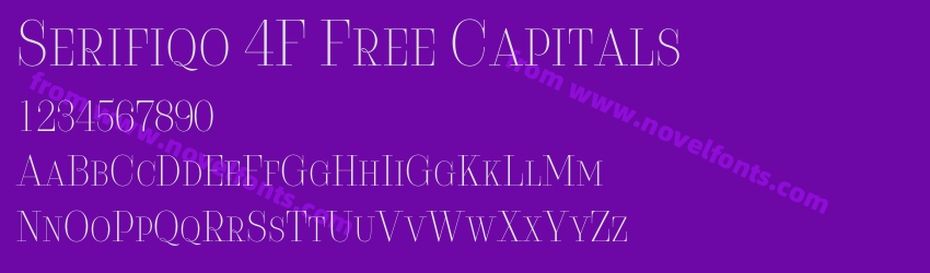 Serifiqo 4F Free CapitalsPreview Serifiqo 4F Free CapitalsPreview