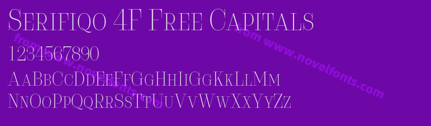 Serifiqo 4F Free CapitalsPreview Serifiqo 4F Free CapitalsPreview