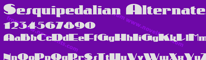 Sesquipedalian AlternatesPreview Sesquipedalian AlternatesPreview