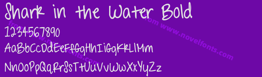 Shark in the Water BoldPreview Shark in the Water BoldPreview