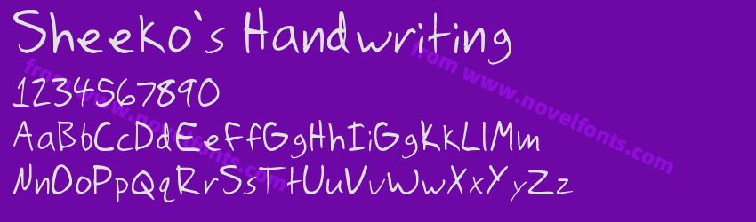 Sheeko's HandwritingPreview Sheeko's HandwritingPreview