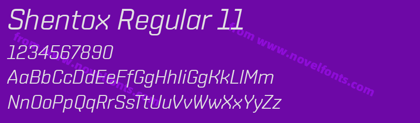 Shentox Regular 11Preview Shentox Regular 11Preview